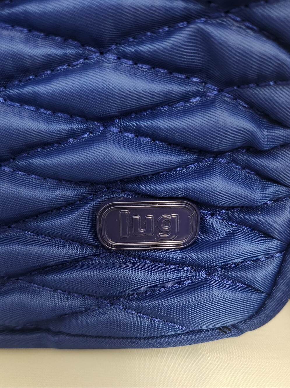 Lug Coupe Quilted Crossbody Bag - Royal Blue Like New - Picture 3 of 10